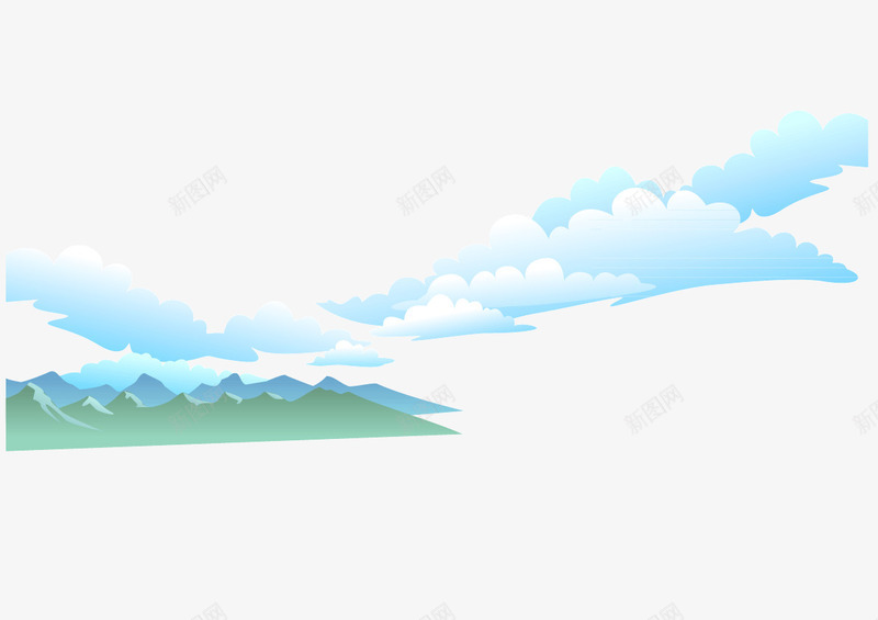 好天气透明背景png免抠素材_新图网 https://ixintu.com 云朵 卡通云 天气背景 晴天 风雨气温图