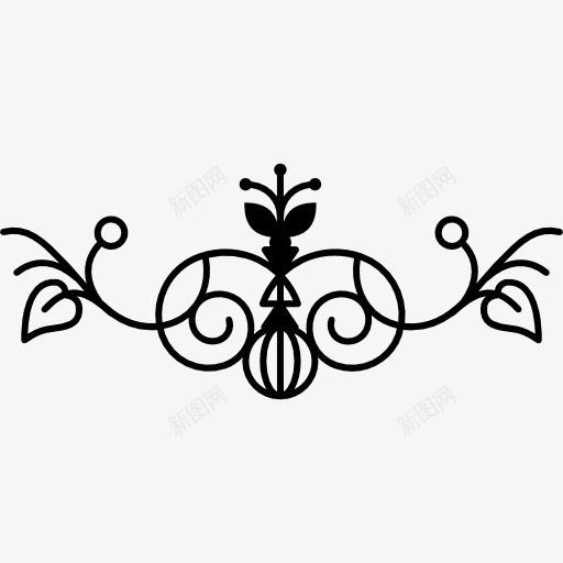 花的叶和葡萄芽的标图标png_新图网 https://ixintu.com 艺术 花卉 花卉设计 花艺设计 芽 藤 藤蔓