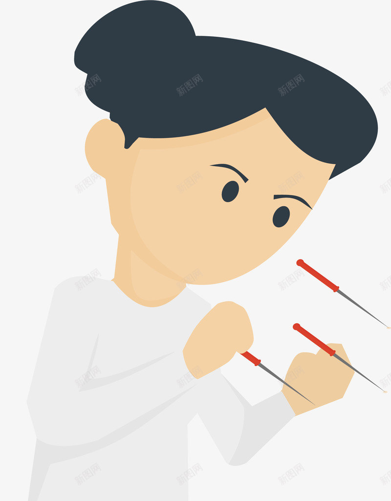 卡通医疗美容针灸插画矢量图ai免抠素材_新图网 https://ixintu.com 医生 手绘美女 护士 护肤 治疗床 涂抹 瓶子 职业女性 针灸 矢量图