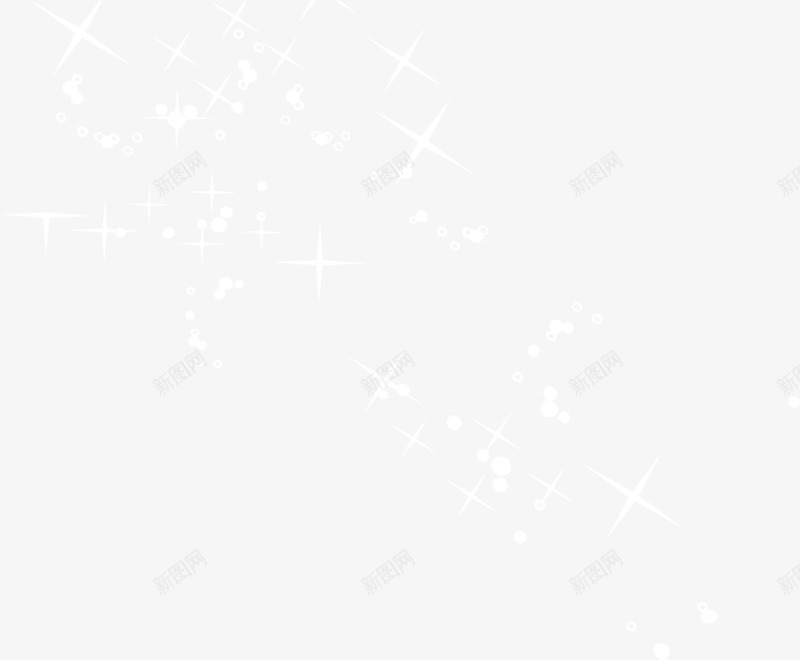 白色星光化妆品装饰png免抠素材_新图网 https://ixintu.com 化妆品 星光 白色 装饰
