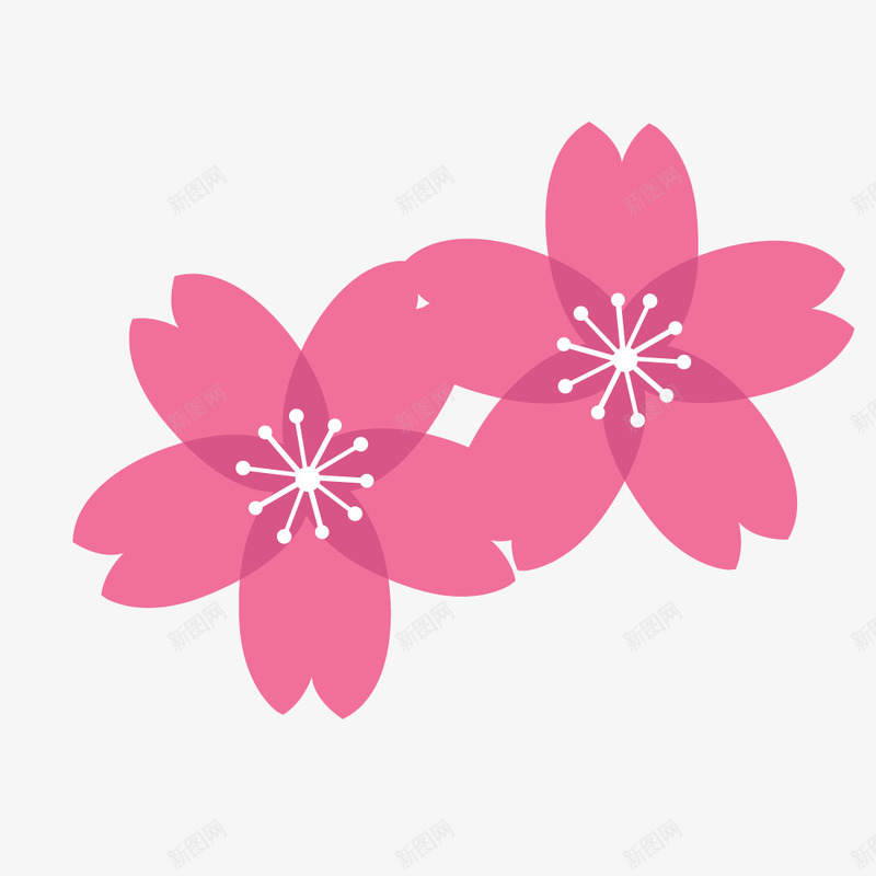 唯美樱花花卉图案矢量图ai免抠素材_新图网 https://ixintu.com 多彩 时尚花朵 桃花 植物花朵 樱花 清新 矢量花朵 花 花卉图案 花开富贵 花朵 花瓣 设计 陶瓷花纸 矢量图