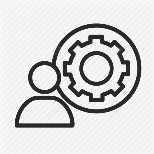 扁平系统管理员图标png_新图网 https://ixintu.com 扁平图标 简洁图标 管理员 系统管理员 网页图标 黑色