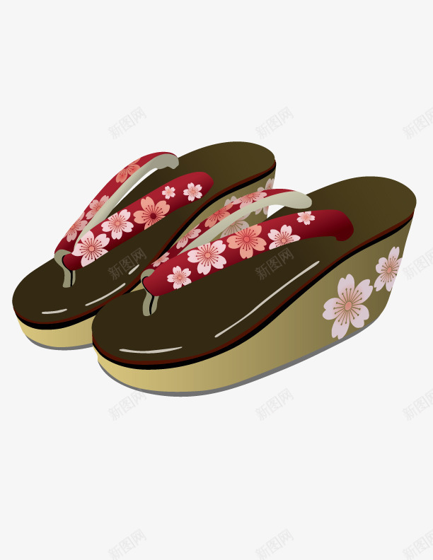 木屐png免抠素材_新图网 https://ixintu.com 樱花 高清