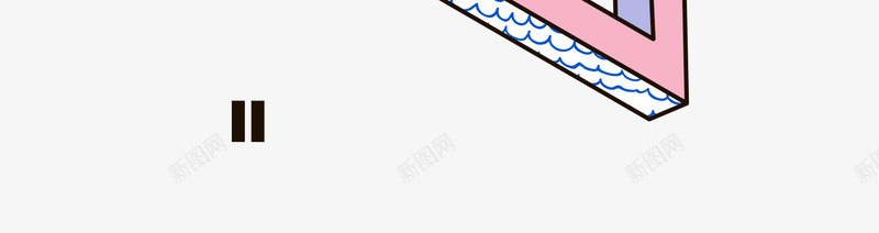 卡通拼色立体三角简图png免抠素材_新图网 https://ixintu.com 卡通 彩色的 手绘图 拼色 漂浮 科技 立体三角