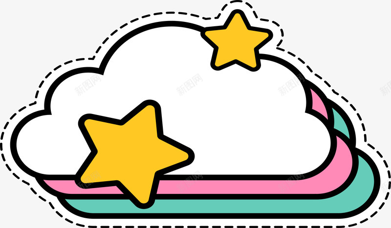 云朵标签png免抠素材_新图网 https://ixintu.com 云朵标签 五角星装饰 卡通墙纸 卡通装饰 墙纸 墙纸装饰 标签装饰 装饰图案 装饰墙贴 贴纸