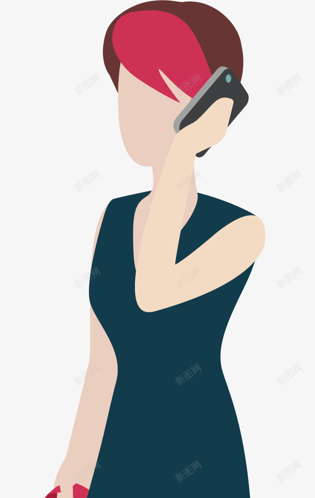 打电话的人png免抠素材_新图网 https://ixintu.com 中国游客 打电话 游客 游客头像 游客服务 游客矢量 美女