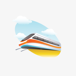 旅游标志图标png_新图网 https://ixintu.com 休闲旅游应用图标 动车 天空 旅游标志图片素材 白云