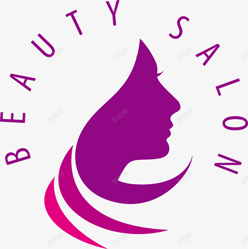 圆形的美容logo矢量图图标ai_新图网 https://ixintu.com logo设计 女式 整形美容logo 美容LOGO 美容logo 美容logo设计 美容标志 英文 矢量图