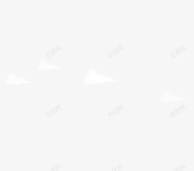 漂浮云朵png免抠素材_新图网 https://ixintu.com 云朵 卡通风 天空
