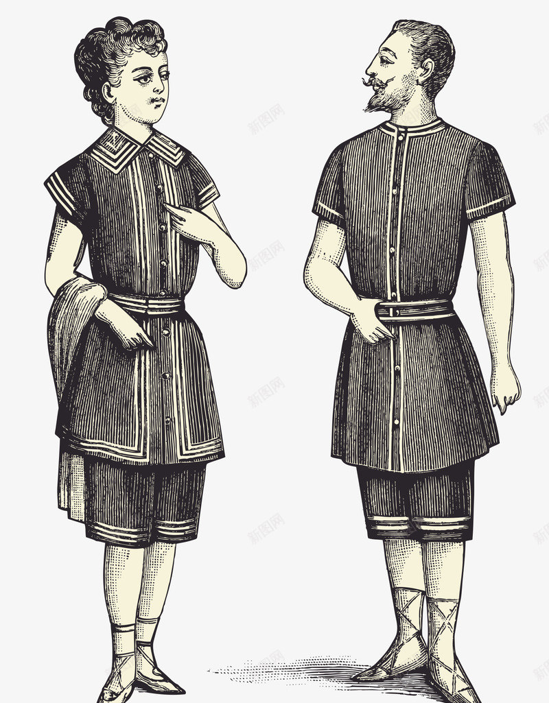 欧美中世纪人物插画矢量图ai免抠素材_新图网 https://ixintu.com 中世纪 人物插画 插画人物 欧美插画 欧美矢量 矢量图