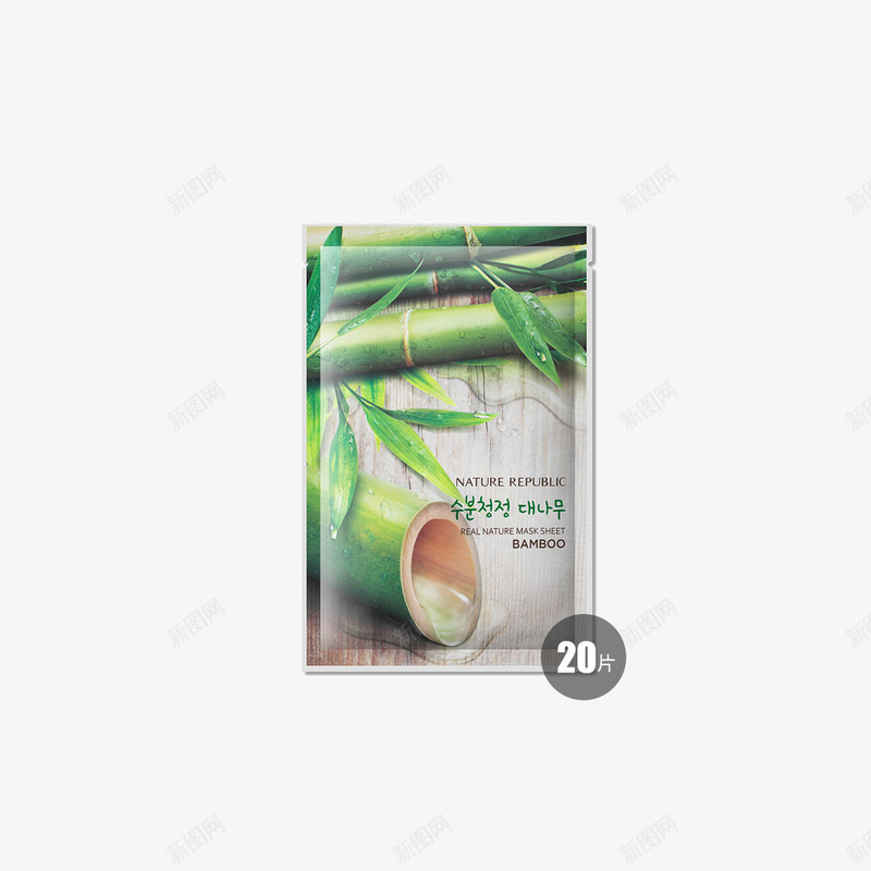 自然乐园竹子面膜png免抠素材_新图网 https://ixintu.com 产品实物 美容 自然乐园竹子面膜 面膜