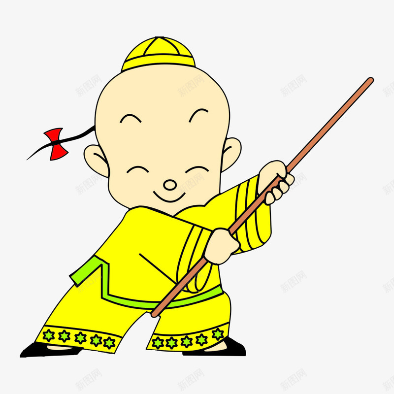 练习武术的古装小孩psd免抠素材_新图网 https://ixintu.com 卡通人物 古装 古装小孩 可爱 小孩 小男孩 武术 运动