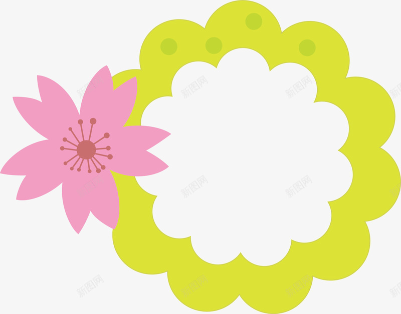 花型可爱樱花边框矢量图ai免抠素材_新图网 https://ixintu.com 促销边框 创意樱花边框 可爱樱花边框 樱花边框元素 樱花边框素材 矢量图