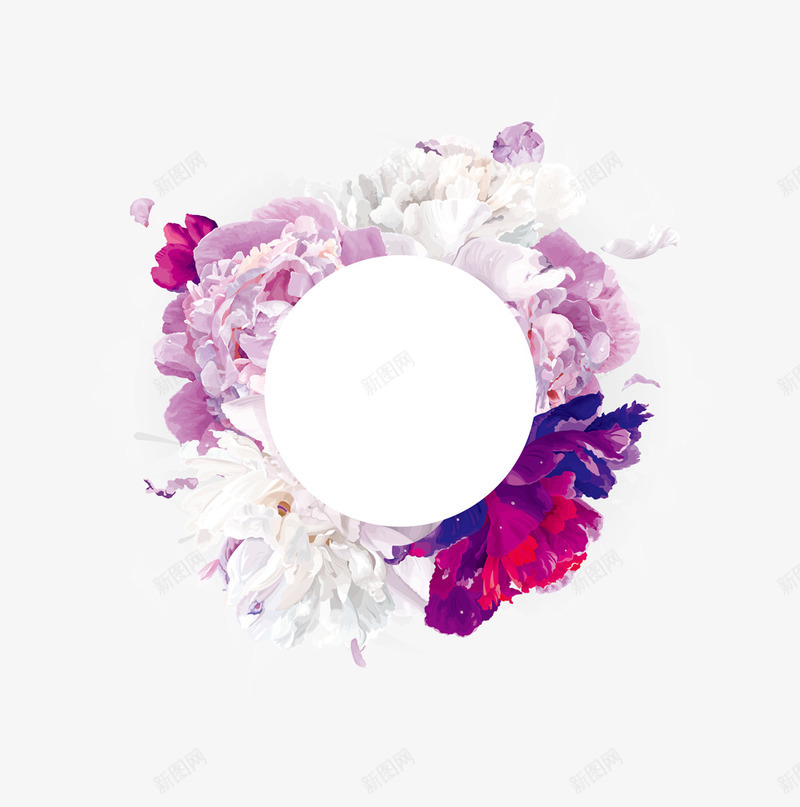 彩绘花环png免抠素材_新图网 https://ixintu.com png 春天 春季 春暖花开 花 花卉 花环