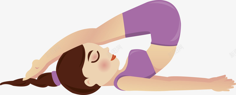 瑜珈美女健身png免抠素材_新图网 https://ixintu.com 仰卧 健身 减肥 成年人 美女