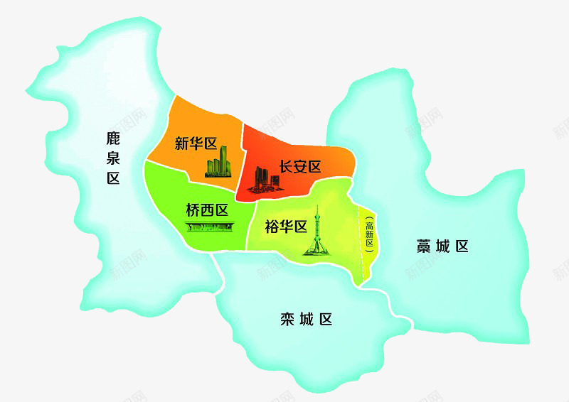 石家庄地图旅游景区图psd免抠素材_新图网 https://ixintu.com 城市地图 游景区图 省会地图 石家庄地图 石家庄市 自治区地