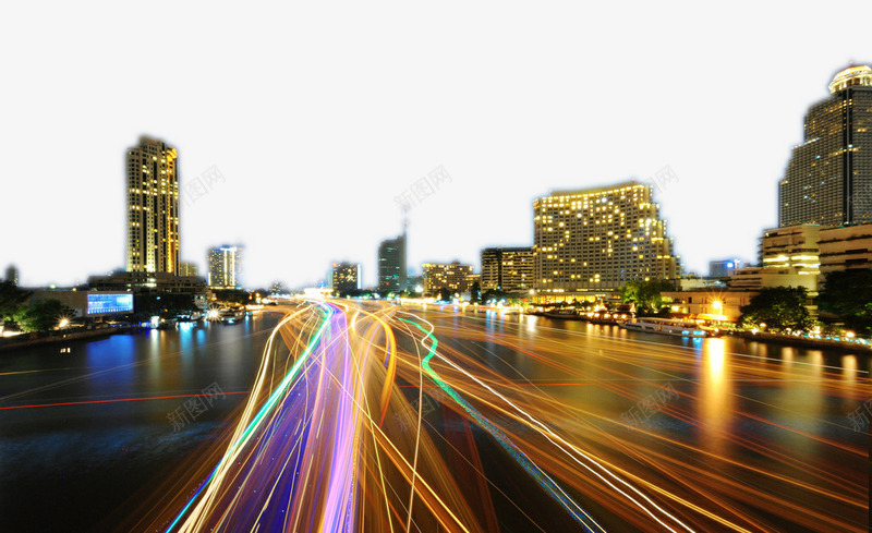 城市马路夜景图png免抠素材_新图网 https://ixintu.com 城市俯视图 城市夜景图 夜景图