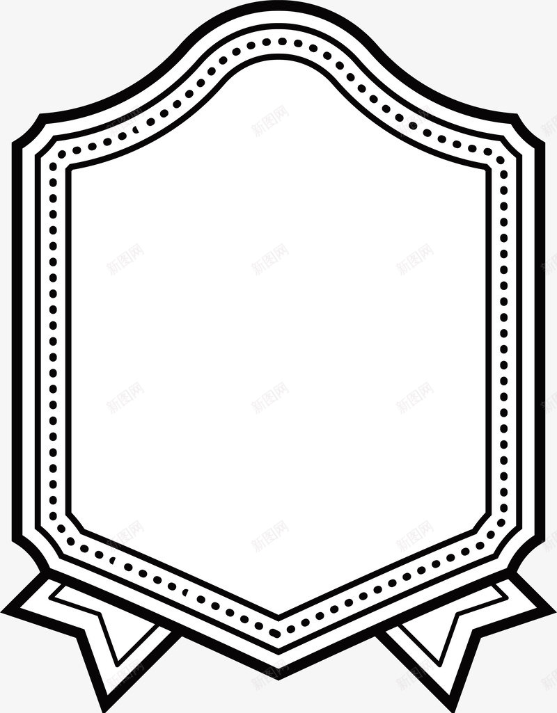 手绘白色卡片png免抠素材_新图网 https://ixintu.com 卡片 圆点 小清新 弧线 手绘 白色 简约 线条