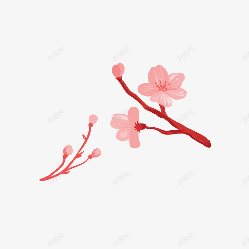 简洁粉色腊梅花枝花苞矢量图ai免抠素材_新图网 https://ixintu.com 一剪梅 一枝梅花 卡通 梅花 梅花苞 矢量图 简洁 粉色 腊梅 腊梅花图 花朵 花枝 花瓣 蜡梅