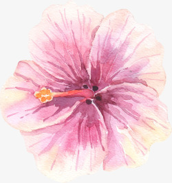 手绘水彩粉色樱花素材