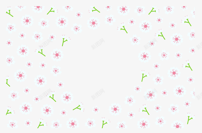白色小清新樱花背景png免抠素材_新图网 https://ixintu.com 小清新 文艺 樱花节 浪漫樱花 白色 矢量素材