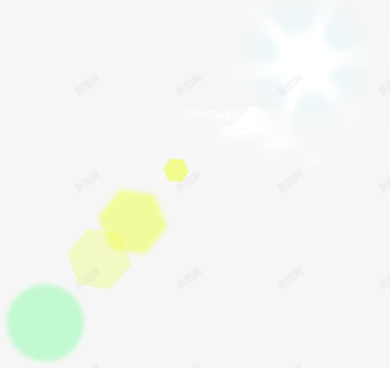 夏日蓝天白云阳光光斑png免抠素材_新图网 https://ixintu.com 光斑 夏日 蓝天白云 阳光