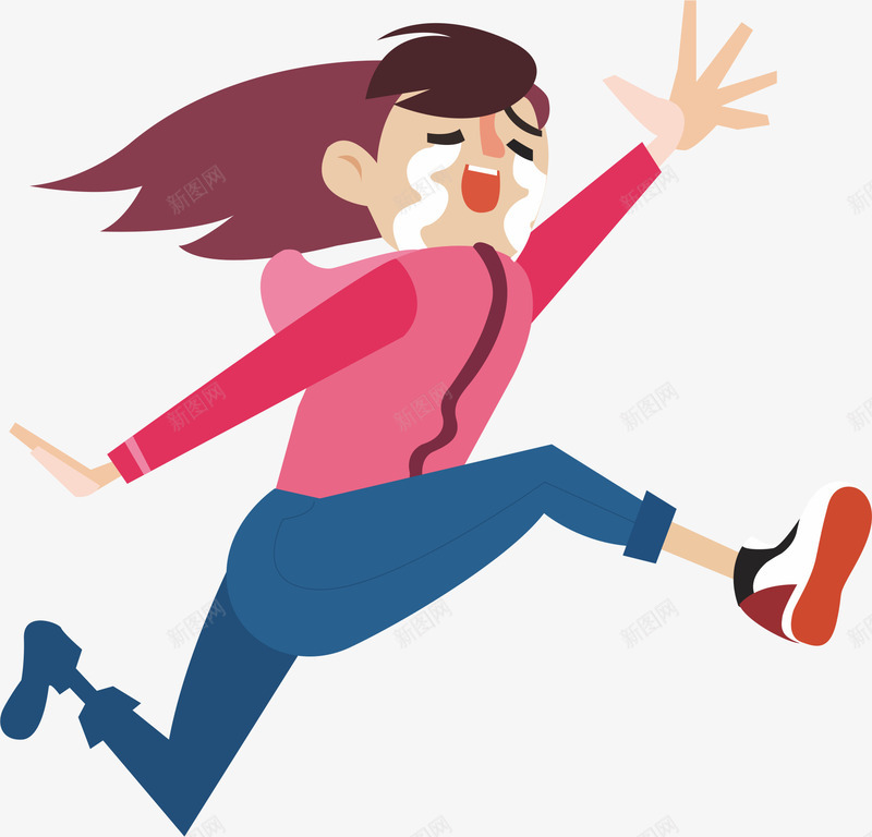 跑步的人矢量图ai免抠素材_新图网 https://ixintu.com 晨跑 跑步 运动 马拉松 矢量图