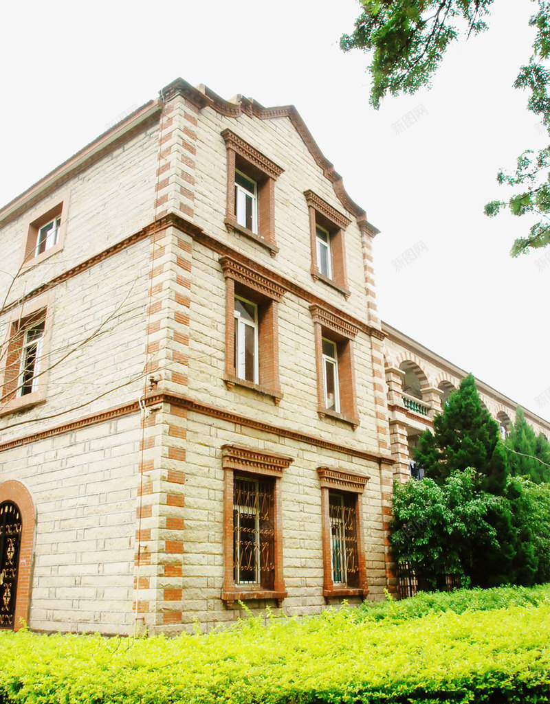 厦门城市复古建筑png免抠素材_新图网 https://ixintu.com 厦门风景 城市街景 鼓浪屿风情
