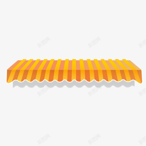 黄色篷布元素png免抠素材_新图网 https://ixintu.com 简洁 篷布 装饰 黄色