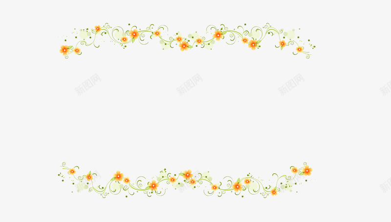 花卉边框png免抠素材_新图网 https://ixintu.com 婚纱 平面设计 海报 相册 相框 花卉边框 花纹边框 装饰花纹 边框
