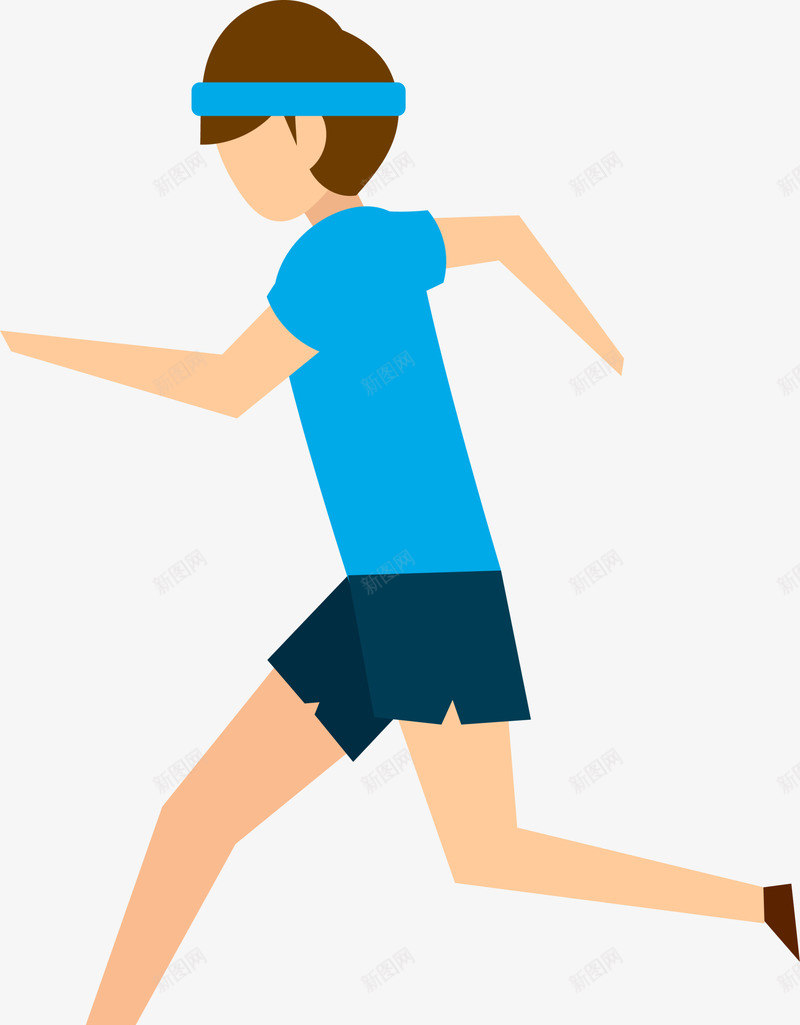马拉松跑步的男人png免抠素材_新图网 https://ixintu.com 人物插画 奔跑 男人插画 跑步的男人 运动 马拉松