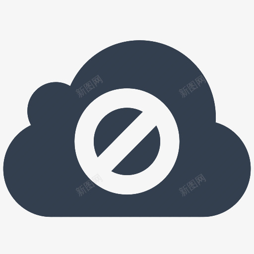 卡通云朵无网络提示图标png_新图网 https://ixintu.com 云朵 加载失败 提示 无网络 无网络提示 没信号 没网络 重新加载
