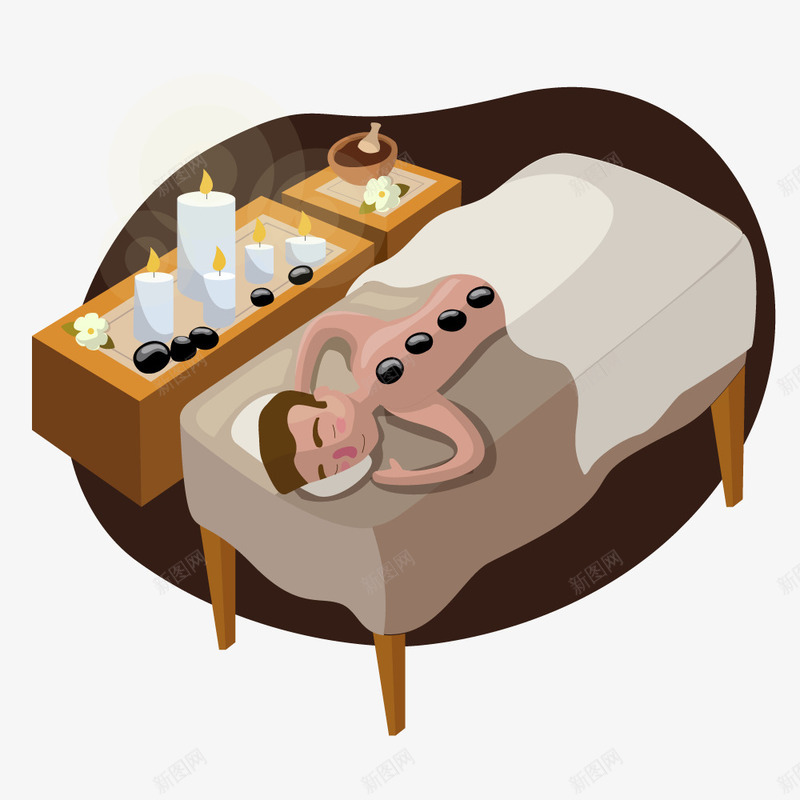 手绘女性美体药物护理矢量图ai免抠素材_新图网 https://ixintu.com 人物 养生 女性矢量 女性美体药物护理 手绘 美体 美容 面膜 矢量图