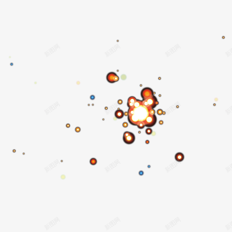 黄色红色闪亮笔刷png免抠素材_新图网 https://ixintu.com 创新 星光 星光笔刷 笔刷 闪亮