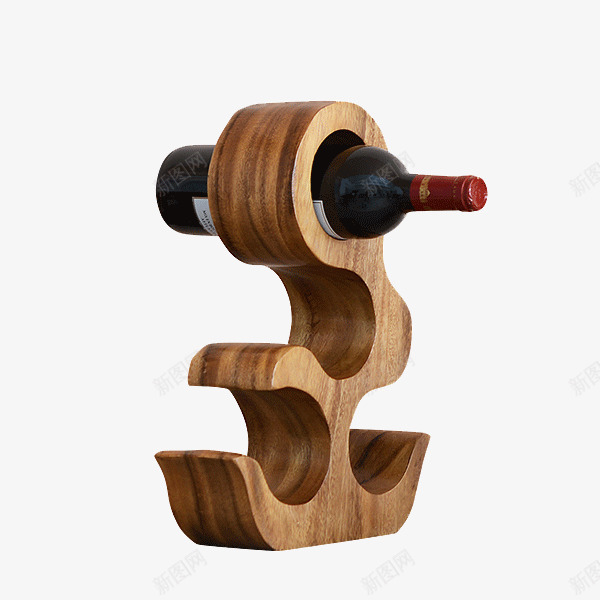 红酒架摆件吧台酒瓶架家用摆设png免抠素材_新图网 https://ixintu.com 个性 创意 实木 简洁