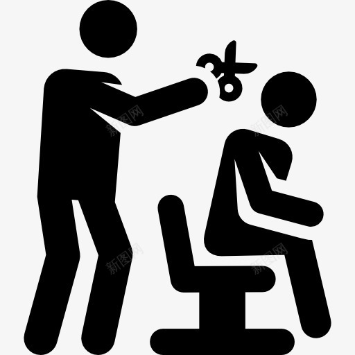剪头发图标png_新图网 https://ixintu.com humanpictos 人 剪头发 美发师 美发沙龙 美容 职业和工作