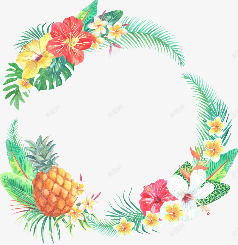 彩色花朵艳丽花环png免抠素材_新图网 https://ixintu.com 彩色 彩色花朵艳丽花环 艳丽 花儿 花朵 花环 装饰