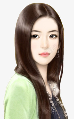 现代直发美女png免抠素材_新图网 https://ixintu.com 现代 直发 美女