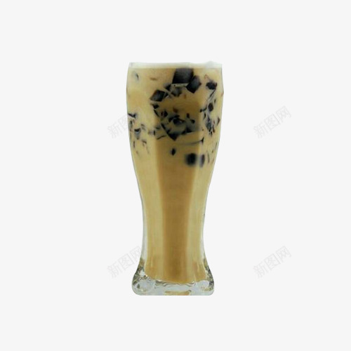 长款玻璃杯仙草奶茶png免抠素材_新图网 https://ixintu.com 下午茶 仙草奶茶 冷饮 奶茶 清热解毒 烧仙草 甜品 美容养颜 长款玻璃杯