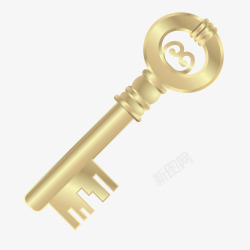 欧美质感金色质感欧美钥匙高清图片