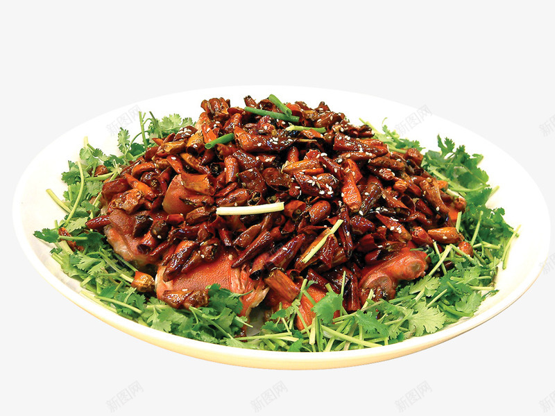 香辣美容蹄png免抠素材_新图网 https://ixintu.com 中华美食 中国美食 产品实物 家常菜 猪腿肉 猪蹄 美容蹄 菜品 餐饮 香辣