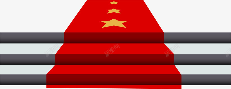 星光大道红地毯png免抠素材_新图网 https://ixintu.com 五角星红毯 星光大道 春节地毯 矢量素材 走红毯 颁奖典礼