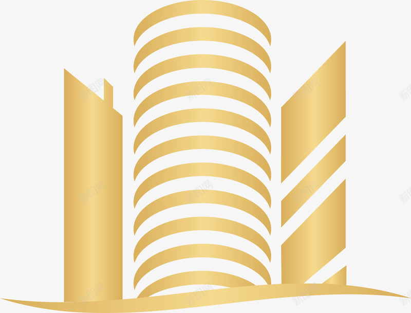 金色城市png免抠素材_新图网 https://ixintu.com 卡通 城市 扁平化福州建筑 福州 福州剪影 福州建筑 福州建筑剪影