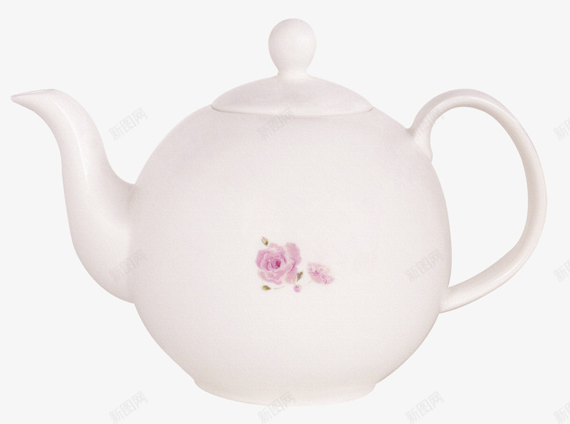 欧美茶壶png免抠素材_新图网 https://ixintu.com 印花 欧美 水壶 茶壶 陶器 陶瓷