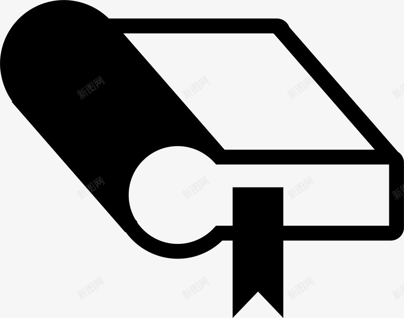 黑色简洁亲子阅读图标png_新图网 https://ixintu.com 亲子阅读 图标 学习 描边 教育 简洁 读书图标 黑色