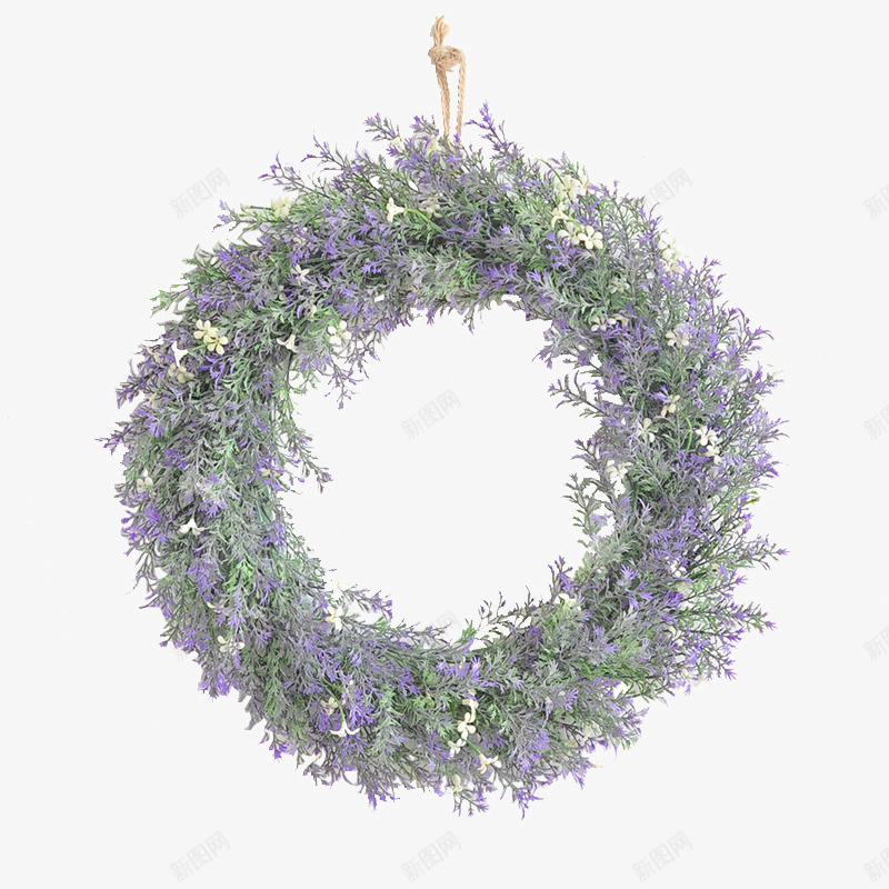 紫色小花环png免抠素材_新图网 https://ixintu.com 紫色小花 花 花圈 花环 鲜花