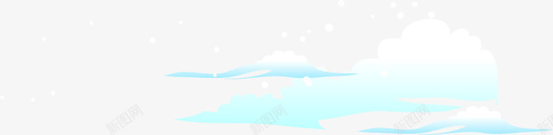 蓝色梦幻手绘意境白云png免抠素材_新图网 https://ixintu.com 意境 梦幻 白云 蓝色