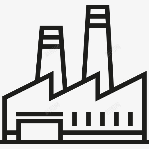 工厂图标png_新图网 https://ixintu.com 工业 工业污染 工厂 建筑 建筑与城市 景观 污染