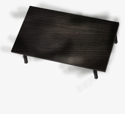 黑色木纹桌子素材