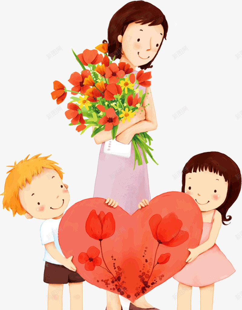 教师节卡通礼物花朵png免抠素材_新图网 https://ixintu.com 卡通 卡通人物女教师 教师节 礼物 花朵 设计